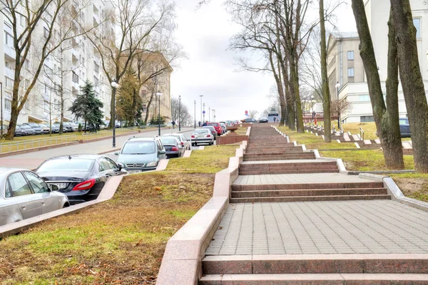 Minsk. Calle Karl Marx —  Fotos de Stock