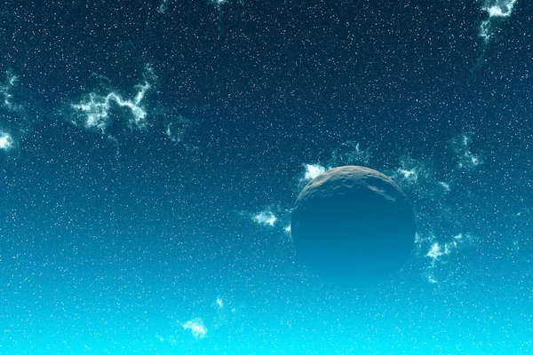 Fantasie außerirdischer Planet. Mond. 3D-Illustration — Stockfoto
