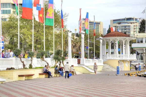 Sochi. Embankment della città — Foto Stock