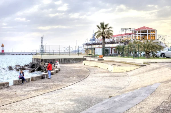 City Sochi. Fishermen — Stock Photo, Image