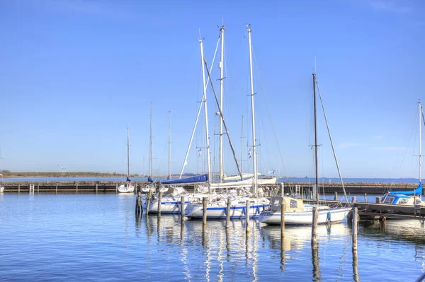 Stand of marine yachts — Stock Photo, Image