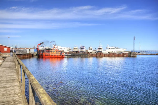 Stand of marine yachts — Stock Photo, Image