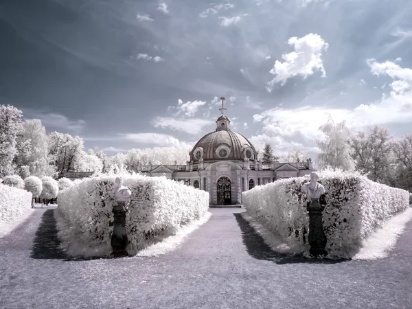 Sokakları Kuskovo, eski esta gayrimenkulün eski parkta