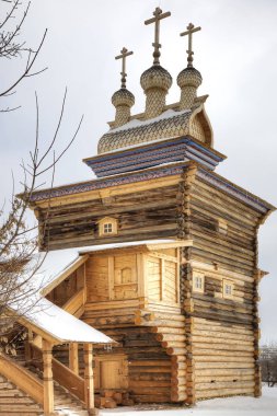 Ahşap mimarisi, Kolomenskoye müze. Kar yağışı 