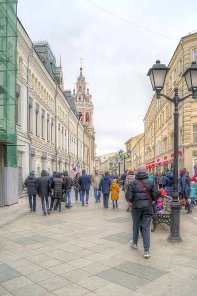 Moscovo. Rua Nikolskaya — Fotografia de Stock