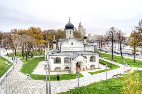 Mosca. Chiesa del concepimento di Sant'Anna all'angolo — Foto Stock