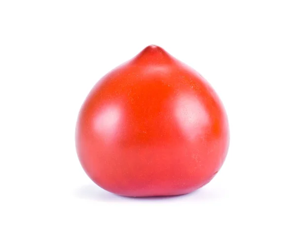 Red tomato on white — Stock Photo, Image