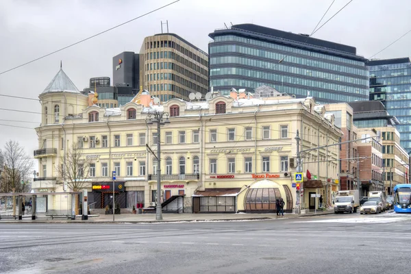Moskwa Rosja Stycznia 2018 Stary Przedrewolucyjnej Merchant House Cherepanova 1870 — Zdjęcie stockowe