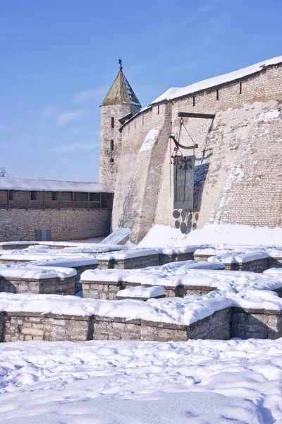 The ancient Kremlin in the city of Pskov — Stock Photo, Image