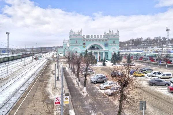Dworzec kolejowy w Smoleńsku — Zdjęcie stockowe