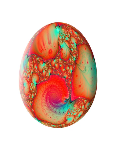 Abstracte fractale patroon. Easter egg. Illustratie — Stockfoto