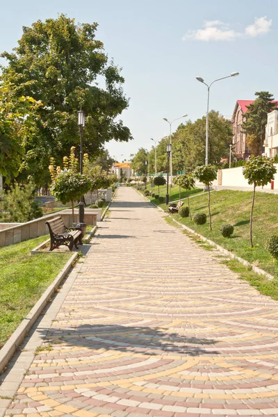 A cidade de Pyatigorsk. Avenida Gagarin — Fotografia de Stock