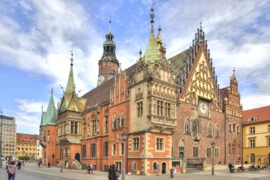 Wroclaw. The ancient town hall building clipart