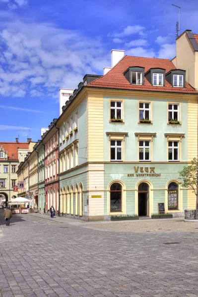 Wroclaw. Starobylé domy Market Square — Stock fotografie