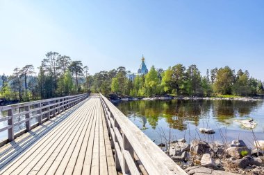 Valaam Adası. Nikolsky Adası Köprüsü