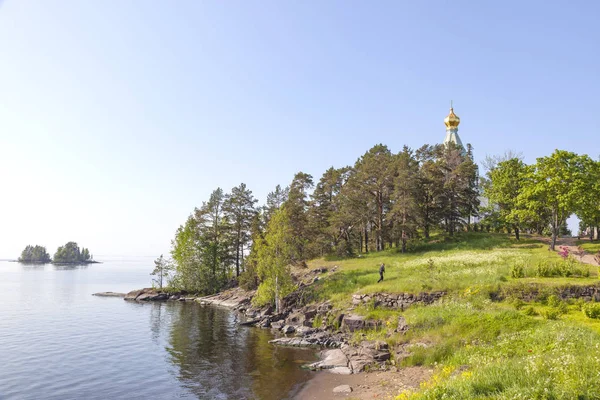 Nikolsky Island, Valaam. Church of St. Nicholas — Stock Photo, Image