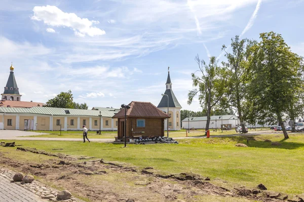 Valdai Iversky Bogoroditsky klasztor Świętego jeziora — Zdjęcie stockowe
