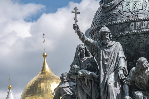 Фрагмент памятника Тысячелетию России. 1862 год
