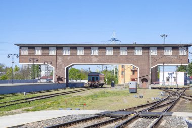 Kaliningrad 'da. Tren İstasyonu