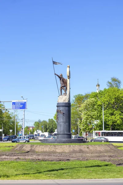 Kaliningrad. Rzeźba Aleksandra Newskiego — Zdjęcie stockowe