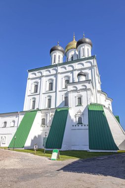 Pskov kentindeki antik Kremlin (Krom)