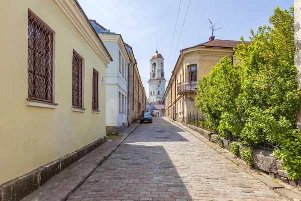 Vyborg. Calle Vodnoy Zastavy (Vesiportinkatu) —  Fotos de Stock