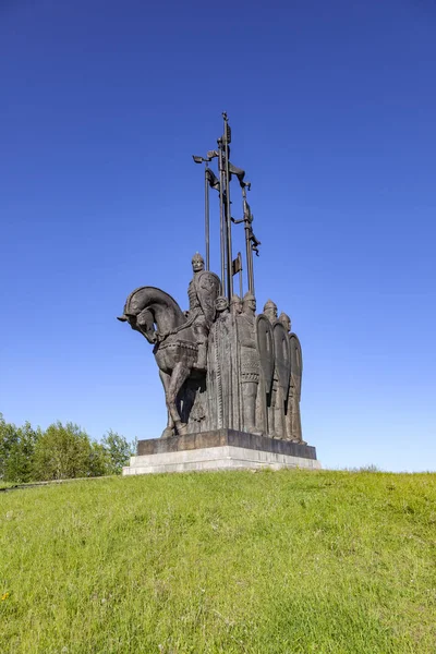 Pskow. Denkmal-Schlacht auf dem Eis — Stockfoto