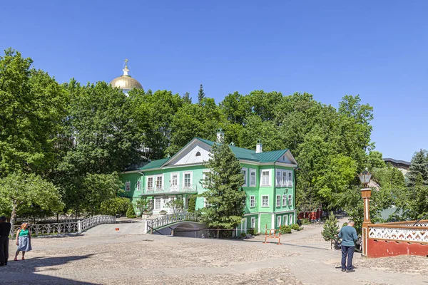 Svatý Kolej Pskovo Pecherského Klášter Pskov Jeskynní Klášter Chrámový Komplex — Stock fotografie