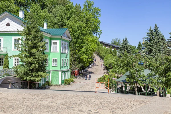 Heliga Dormition Pskovo Pechersky Kloster Pskov Grottor Kloster Tempelkomplex — Stockfoto