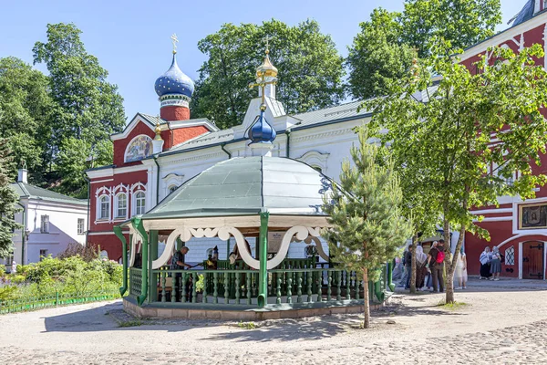 Sainte Dormition Monastère Pskovo Pechersky Monastère Des Grottes Pskov Complexe — Photo