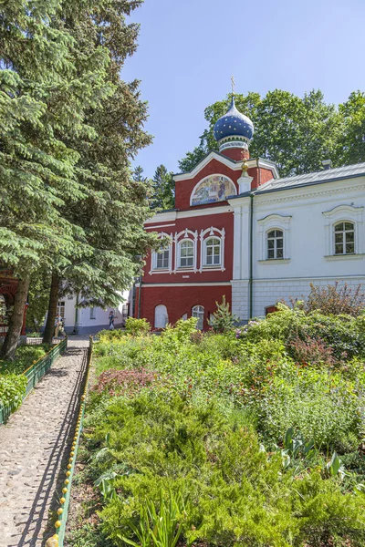 Heilige Dormition Pskovo Pechersky Klooster Pskov Grotten Klooster Tempelcomplex — Stockfoto
