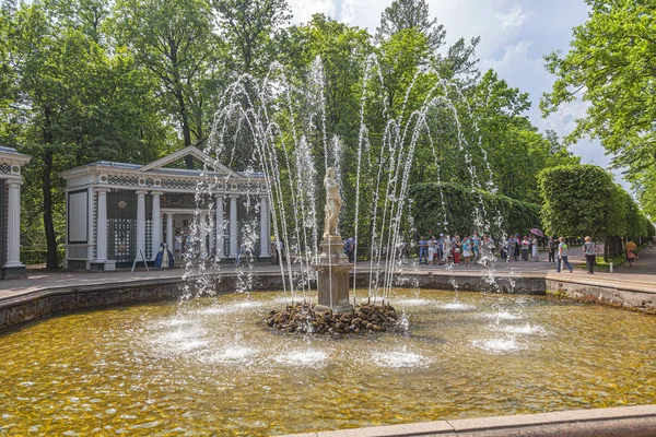 Peterhofe. Adam Fountain — Stock fotografie