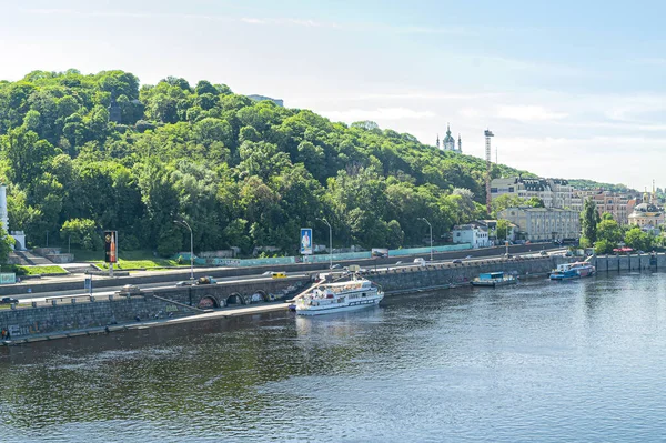Panorama del fiume Dnieper. Kiev città — Foto Stock