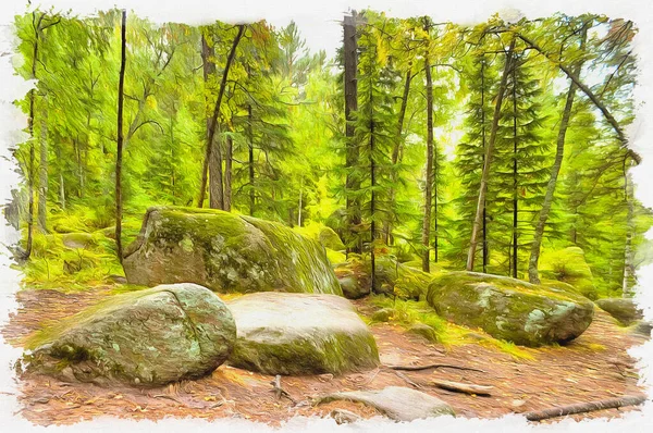 Natuur Van Het Bergsysteem Van Het Oostelijk Sayan Gebergte Rocks — Stockfoto
