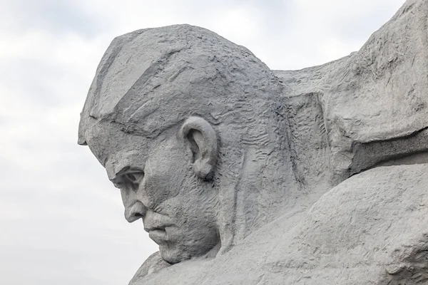 白俄罗斯共和国布列斯特 2020年3月10日 布列斯特要塞纪念建筑群中的勇气纪念碑 — 图库照片
