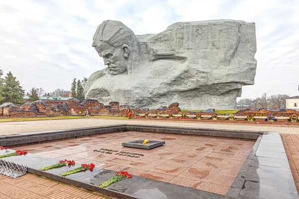 Brest Republic Belarus March 2020 Citadel Courage Monument Brest Fortress — Stock Photo, Image