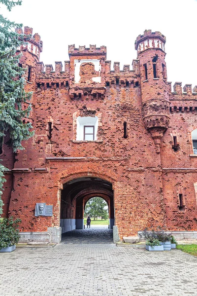 Brest Republic Belarus March 2020 Citadel Annular Barracks Kholm Gate — Stock Photo, Image