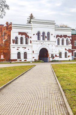 BREST, BELARUS REPUBLIC - 10 Mart 2020: Kholm kapısı Brest Kalesi Anıt Kompleksi