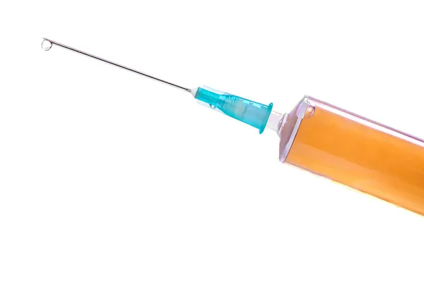 Kas Içi Enjeksiyon Için Ilaç Içeren Şırınga — Stok fotoğraf