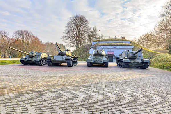Brest Belarus Republic Mart 2020 Brest Fortress Askeri Kulübün Önündeki — Stok fotoğraf