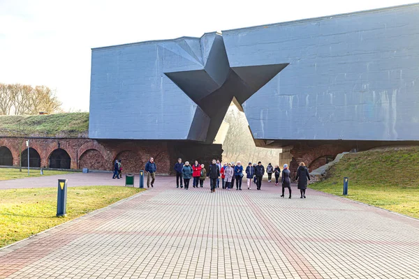 Brest República Bielorrusia Marzo 2020 Entrada Principal Complejo Conmemorativo Fortaleza —  Fotos de Stock