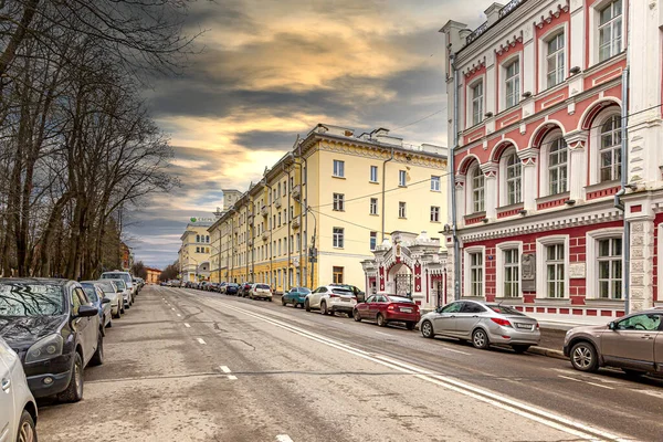 Smolensk Rússia Março 2020 Glinka Street Rua Velha Centro Histórico — Fotografia de Stock