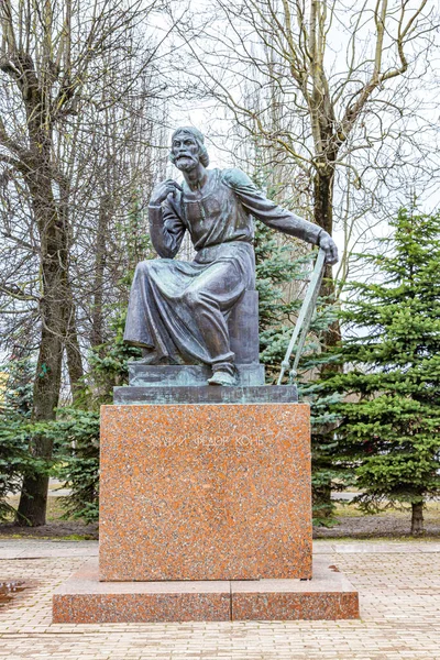Smolensk Russia Marca 2020 Pomnik Architekta Budowniczego Kremla Smoleńskiego Fiodorze — Zdjęcie stockowe