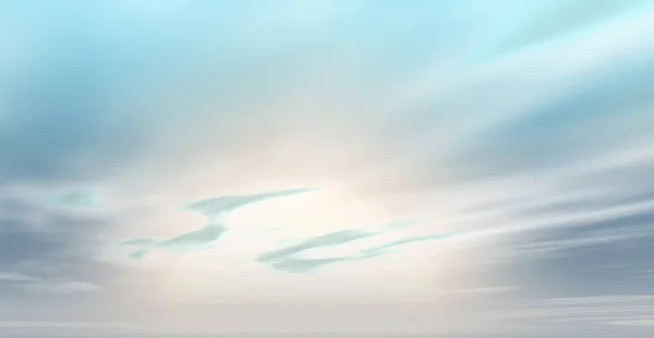 Die Sonne Auf Einem Wolkenhintergrund Himmel Illustration — Stockfoto