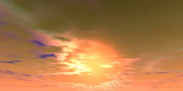 Güneş Gökyüzündeki Bulutların Arka Planında Illüstrasyon — Stok fotoğraf