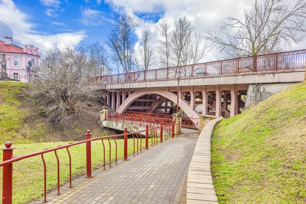 Río Gorodnichanka Parque Ciudad Ciudad Grodno — Foto de Stock