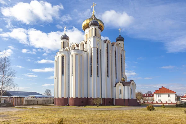 Chiesa Cristiana Panteleimon Guaritore Nella Città Lida Repubblica Bielorussia — Foto Stock