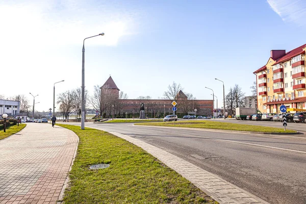 Lida Republic Belarus Березень 2020 Головна Міська Атракція Стародавній Замок — стокове фото
