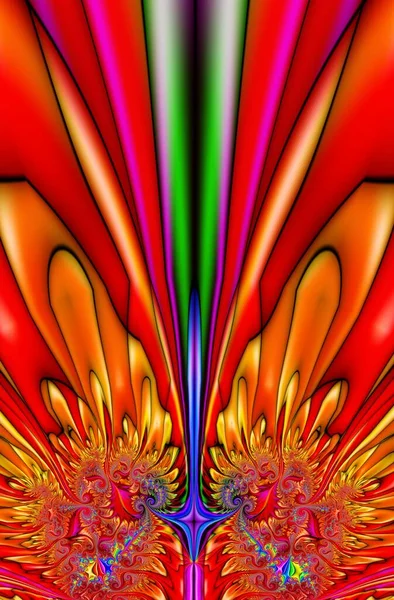 Texture Frame Picture Abstract Fractal Computer Graphics Illustration — Stock Photo, Image