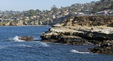 Gün boyunca kıyı La Jolla